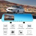 4.3 Inch Screen HD Dual DVR Lens Camera Rearview Mirror Dash Cam 